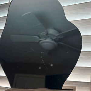 Vintage Black Heart-Shaped Vanity Mirror
